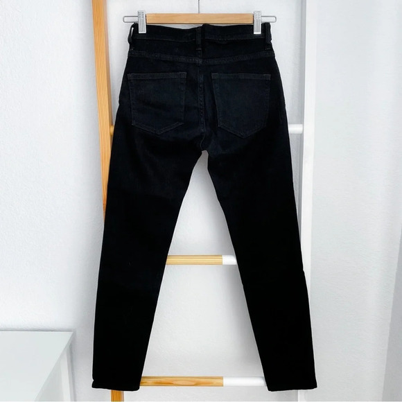 Everlane The Mid Rise Skinny Jeans Black Ankle Length NEW NWT Classic size 24 - Picture 5 of 14
